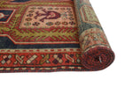 Fine VTG Rahimat Navy/Rust Runner, 2'9" x 10'11"