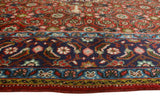 Fine VTG Rehman Rust/Navy Rug, 6'6" x 9'9"