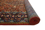 Fine VTG Rehman Rust/Navy Rug, 6'6" x 9'9"