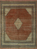 Fine VTG Taran Rust/Ivory Rug, 7'9" x 10'0"