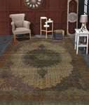 Semi Antique Kimi Beige/Rust Rug, 6'3" x 9'10"