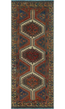 Semi Antique Feroze Rust/Beige Runner, 3'3" x 7'7"