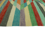 Winchester Afet Rust/Blue Rug, 5'5" x 7'10"