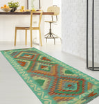 Sangat Asem Lt. Green/Ivory Runner, 2'7" x 7'11"