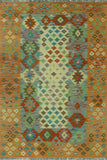 Sangat Brysen Orange/Ivory Rug, 4'8" x 6'7"