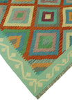 Sangat Azat Green/Rust Rug, 4'11" x 6'5"