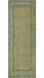 Semi Antique Baha Beige/Grey Runner, 3'5" x 9'7"