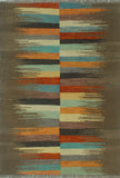 Winchester Delphine Brown/Charcoal Rug, 3'10" x 5'9"