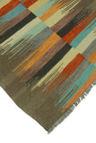 Winchester Delphine Brown/Charcoal Rug, 3'10" x 5'9"