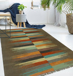 Winchester Delphine Brown/Charcoal Rug, 3'10" x 5'9"