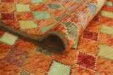 Balochi Shelia Orange/Ivory Rug, 4'0" x 5'11"