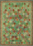 Balochi Anapaula Rust/Orange Rug, 4'2" x 5'8"