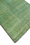 Balochi Burl Turquoise/Ivory Rug, 4'0" x 5'11"