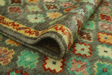 Balochi Ethan Grey/Gold Rug, 4'0" x 5'11"