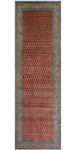 Fine VTG Catriel Red/Beige Runner, 3'6" x 11'7"