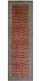 Fine VTG Catriel Red/Beige Runner, 3'6" x 11'7"