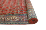 Fine VTG Catriel Red/Beige Runner, 3'6" x 11'7"