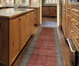 Fine VTG Catriel Red/Beige Runner, 3'6" x 11'7"