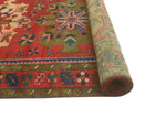 Fine VTG Hosna Red/Beige Runner, 3'7" x 10'3"