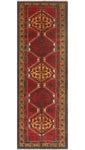 Fine VTG Anayatul Red/Gold Runner, 3'5" x 10'11"