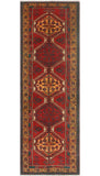 Fine VTG Anayatul Red/Gold Runner, 3'5" x 10'11"
