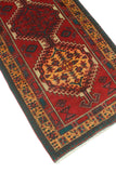 Fine VTG Anayatul Red/Gold Runner, 3'5" x 10'11"