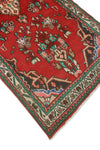 Fine VTG Dirk Red/Beige Runner, 3'4" x 9'6"