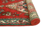 Fine VTG Dirk Red/Beige Runner, 3'4" x 9'6"