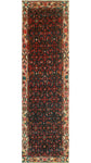 Fine VTG Gayle Black/Ivory Runner, 2'11" x 9'11"