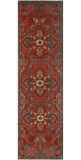 Fine VTG Dena Red/Charcoal Runner, 2'8" x 9'4"