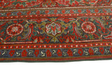 Fine VTG NursuLt. a Red/Navy Rug, 6'11" x 9'11"