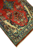 Fine VTG Kyleigh Red/Blue Runner, 3'7" x 10'11"