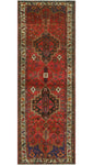 Fine VTG Darren Rust/Ivory Runner, 3'10" x 10'9"