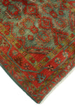 Fine VTG Randi Red/Charcoal Runner, 3'10" x 10'8"