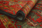 Fine VTG Randi Red/Charcoal Runner, 3'10" x 10'8"