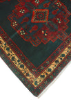 Fine VTG Chaya Charcoal/Blue Rug, 5'0" x 9'5"