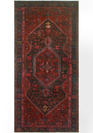 Fine VTG Cecile Red/Charcoal Runner, 4'8" x 9'10"