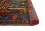 Fine VTG Winfred Burgundy/Charcoal Rug, 5'1" x 8'11"