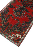 Fine VTG Hengameh Red/Ivory Runner, 3'5" x 10'2"