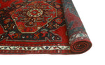 Fine VTG Hengameh Red/Ivory Runner, 3'5" x 10'2"