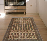 Fine VTG Kendriek Beige/Charcoal Rug, 4'4" x 5'10"