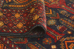 Fine VTG Kpodo Charcoal/Red Runner, 3'2" x 6'3"