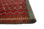 Vintage Jarrah Red/Charcoal Rug, 4'4" x 7'0"
