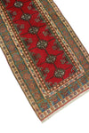 Balochi Norwood Red/Blue Runner, 2'4" x 5'10"