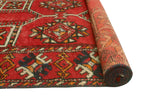 Vintage Taj Red/Charcoal Rug, 3'10" x 6'8"