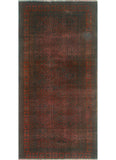 Vintage Devrim Charcoal/Rust Rug, 2'7" x 5'3"