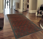 Vintage Hootan Red/Charcoal Rug, 3'7" x 6'9"