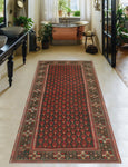 Vintage Bethzy Charcoal/Red Runner, 4'2" x 9'6"