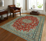 Fine VTG Aristocr Red/Beige Rug, 5'1" x 6'5"