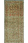 Semi Antique Orvin Rust/Green Runner, 3'6" x 7'8"